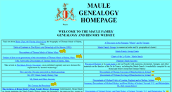 Desktop Screenshot of maulefamily.com