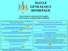 Tablet Screenshot of maulefamily.com